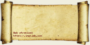 Jelena Velebit vizit kartica